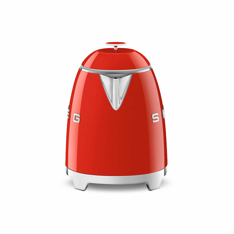 Mini hervidor Smeg KLF05RDEU – 0,8 L, 1400 W, Base 360º