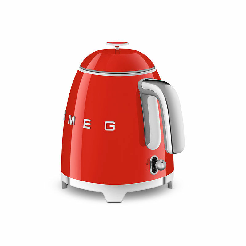Mini hervidor Smeg KLF05RDEU – 0,8 L, 1400 W, Base 360º
