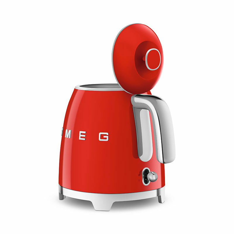 Mini hervidor Smeg KLF05RDEU – 0,8 L, 1400 W, Base 360º