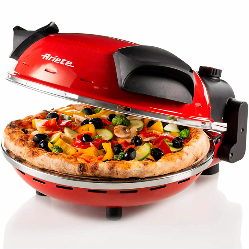 Mini horno Ariete 0909 – Piedra 33 cm, 1200 W, Hasta 400 °C