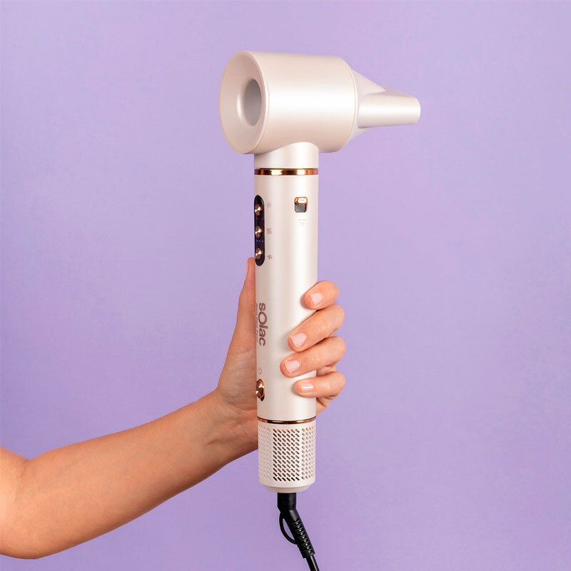 Moldeador 6 en 1 Solac MD7405 Expert Ion Flow – 1200W, Iónico, 6 accesorios