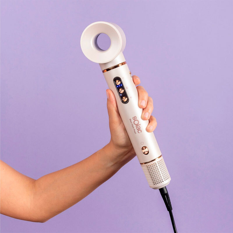 Moldeador 6 en 1 Solac MD7405 Expert Ion Flow – 1200W, Iónico, 6 accesorios