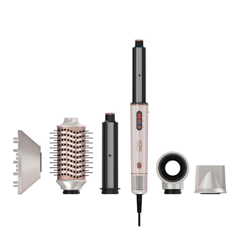 Moldeador 6 en 1 Solac MD7405 Expert Ion Flow – 1200W, Iónico, 6 accesorios