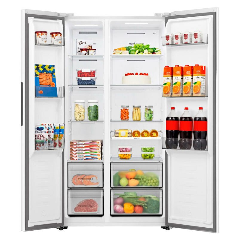 Frigorífico Americano Hisense RS3P538NEWE Blanco (1)