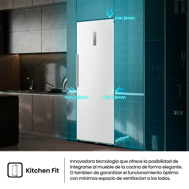 Congelador 1 Puerta Hisense FT3K310SEWE Blanco (5)