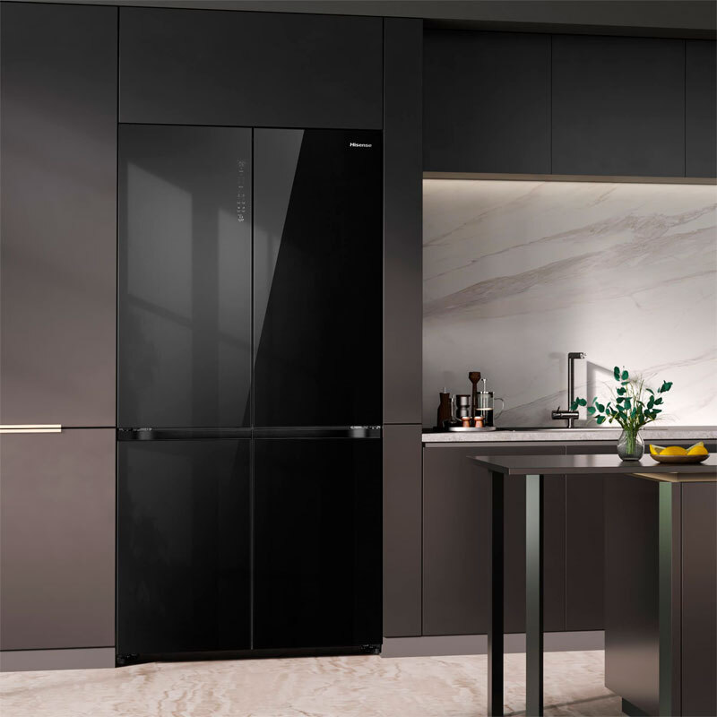 Frigorífico Americano Hisense RQ768N4GBE Cristal Negro (8)