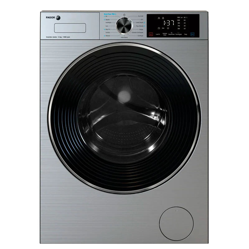 Lavadora carga frontal Fagor 5FE-9714X – 9 kg, 1400 rpm, Clase A con vapor