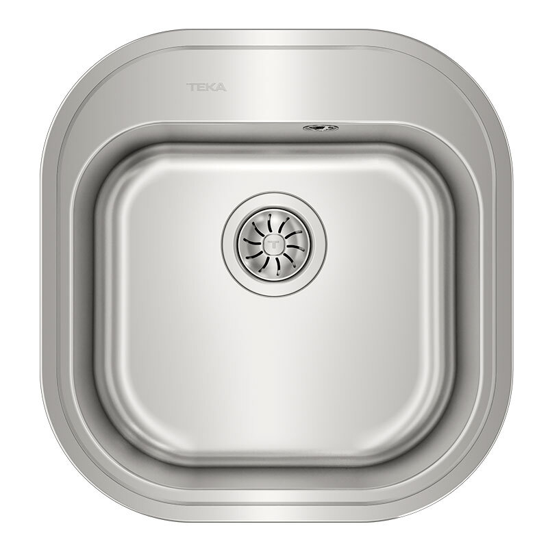 Pack Fregadero con Grifo Teka Stylo 1C + UNI 9310 XP – Encastrado, Inox pulido, 1 cubeta 48,5 cm