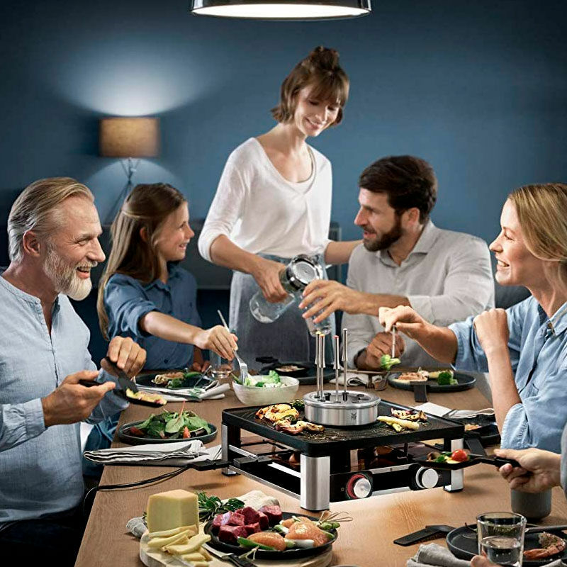 Estación gourmet 3 en 1 WMF Lumero Gourmet Station 3-in-1 – Raclette, Plancha 35,5 x 35,5 cm, 1800 W