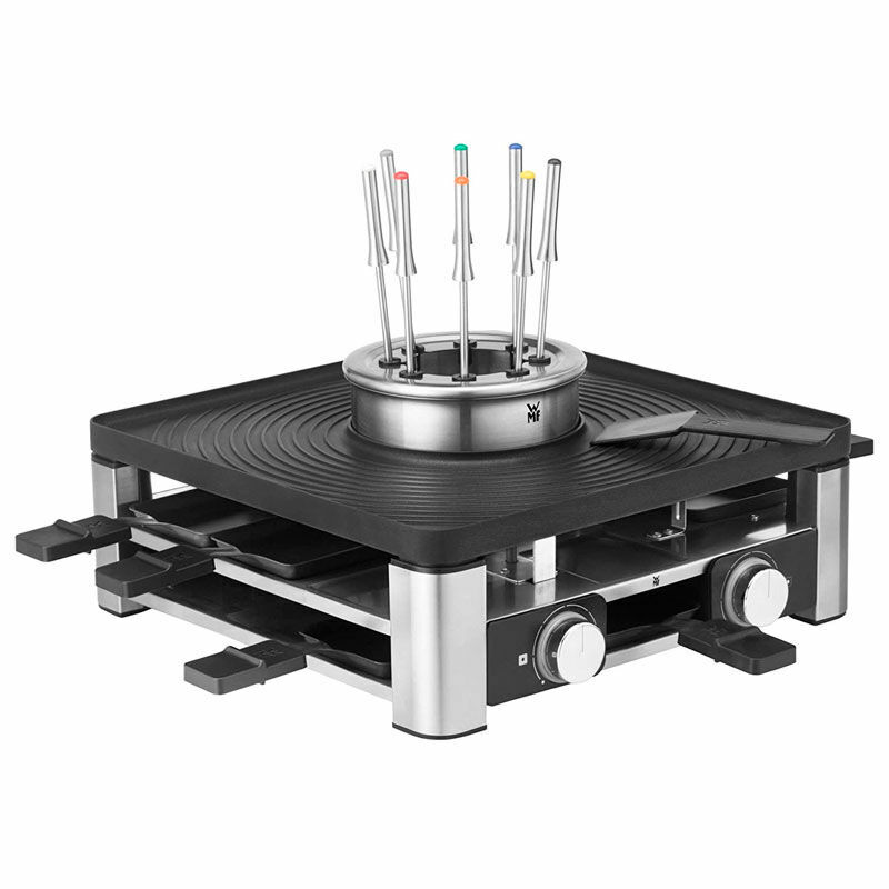 Estación gourmet 3 en 1 WMF Lumero Gourmet Station 3-in-1 – Raclette, Plancha 35,5 x 35,5 cm, 1800 W
