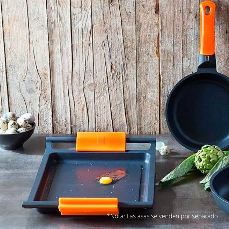 Parrilla plana Bra A271545 – 45 cm, Teflon Platinum Plus, Apta inducción