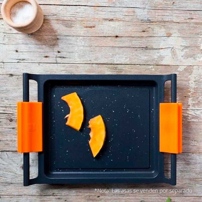 Parrilla BRA A271535 – Aluminio fundido, Antiadherente Teflón Platinum Plus, Fondo full induction