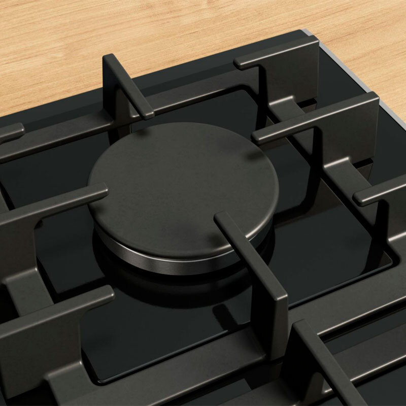 Placa de gas encastrable Bosch PRB3A6I40 – 30 cm, 2 fuegos, GasStop