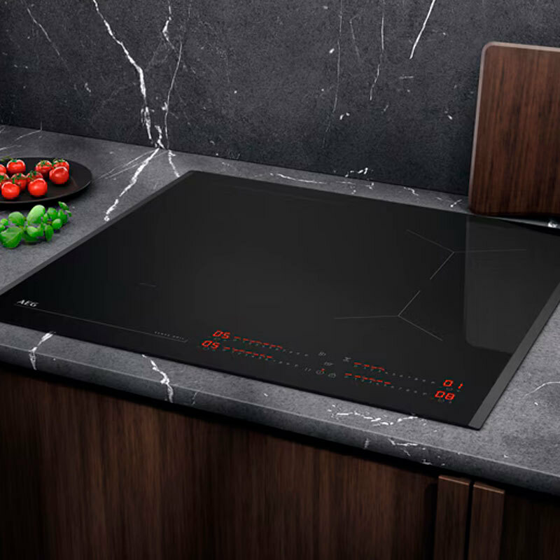Placa de inducción AEG TI63IQ30FB – Zona flexible, 7.350 W, Controles táctiles deslizantes