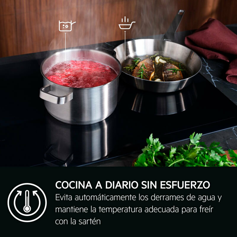 Placa de inducción AEG TI84IB30FB – 80 cm, Zona flexible, PowerBoost