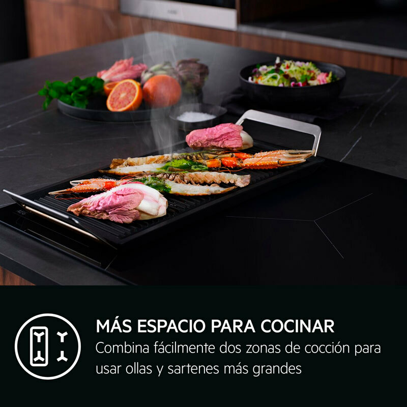 Placa de inducción AEG TI84IB30FB – 80 cm, Zona flexible, PowerBoost