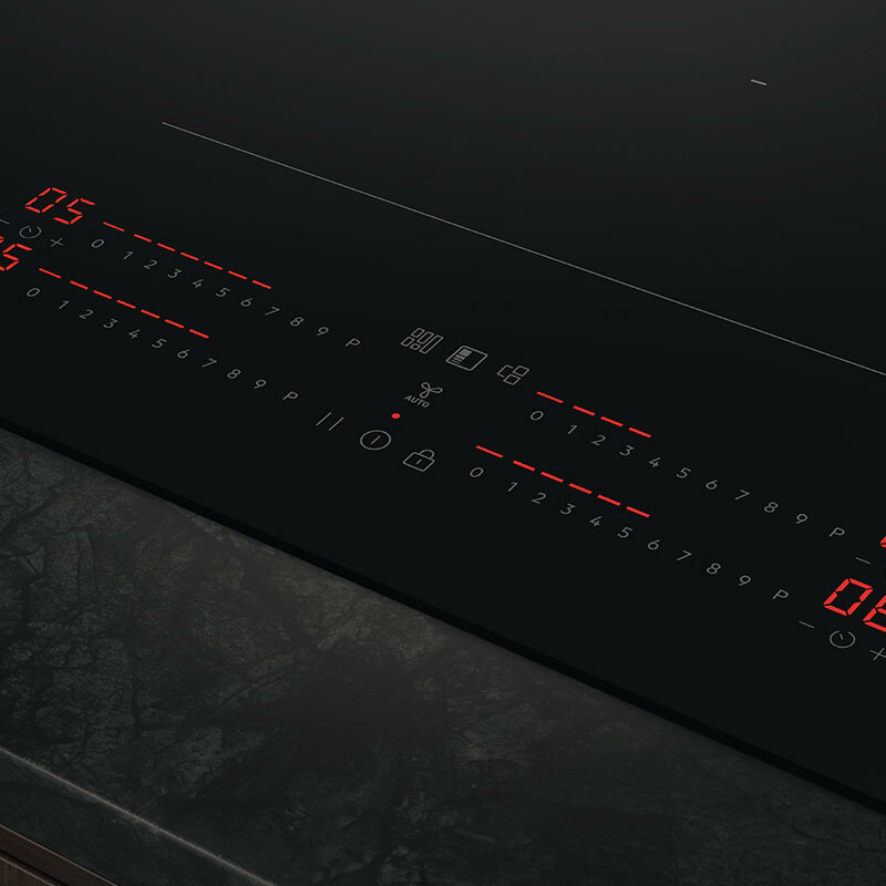 Placa de inducción AEG TI84IS00FB – 80 cm, 4 zonas FlexiBridge, PowerSlide