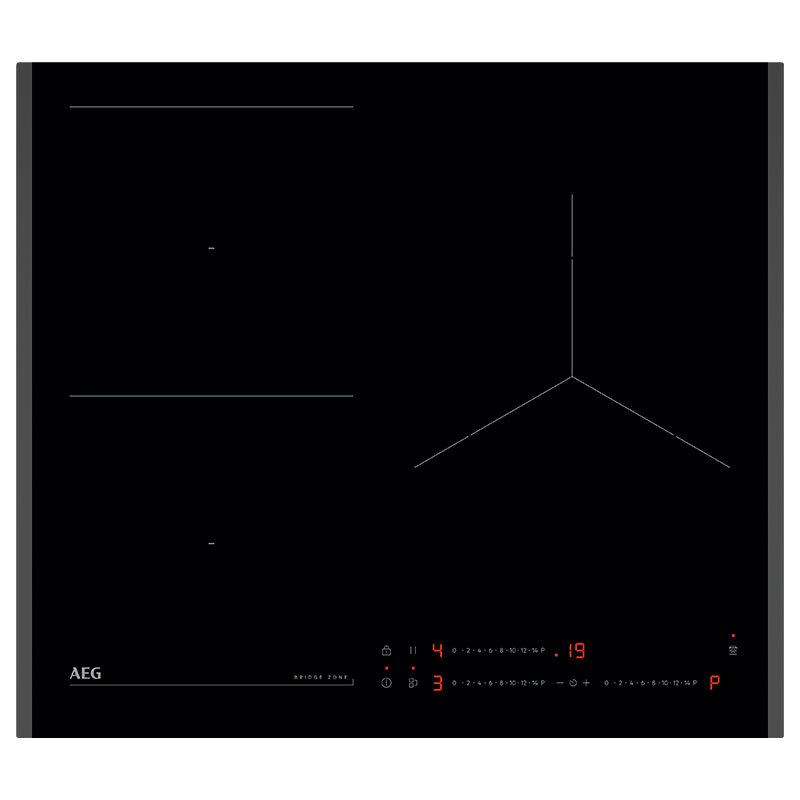 Placa de inducción 60 cm AEG TO63IQ00FB – Flex 3 zonas, PowerBoost, Hob2Hood
