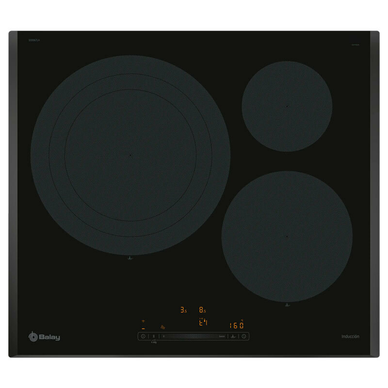 Placa de inducción Balay 3EB967LH – Zona flexible 32 cm, Táctil 17 niveles, Home Connect