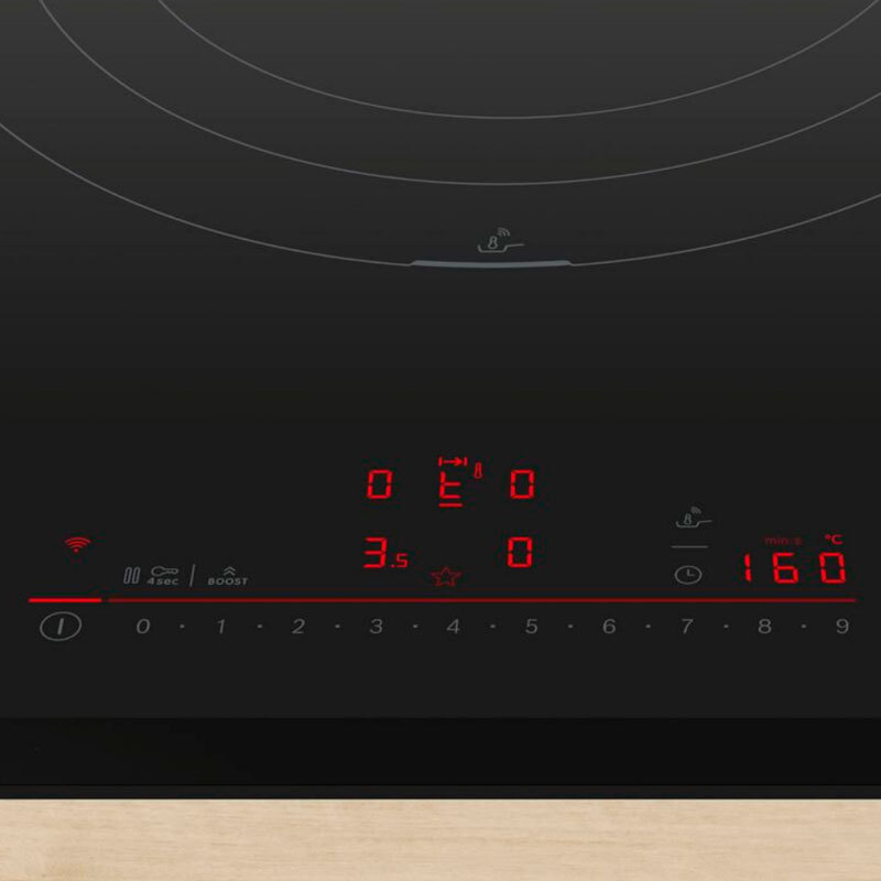 Placa de inducción Bosch PIV931HC1E – 91,8 cm, 5 zonas, Zona triple 32 cm