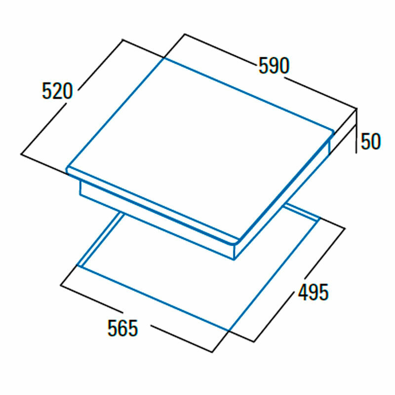 Placa de inducción Cata GIGA 600 SD – Zona 40 cm, 7,4 kW, Touch Slider