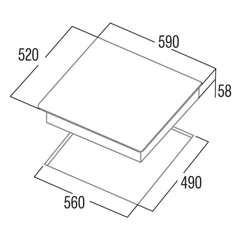 Placa de inducción Cata IB6303E2BK – 3 zonas, Booster 7,1 kW, Control táctil