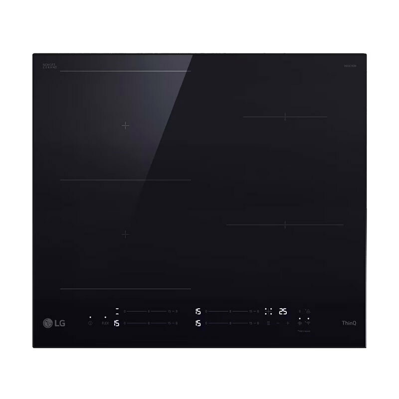 Placa de inducción LG CBIZ2437B – 4 zonas Flex, Boost 3,7 kW, Wi‑Fi ThinQ