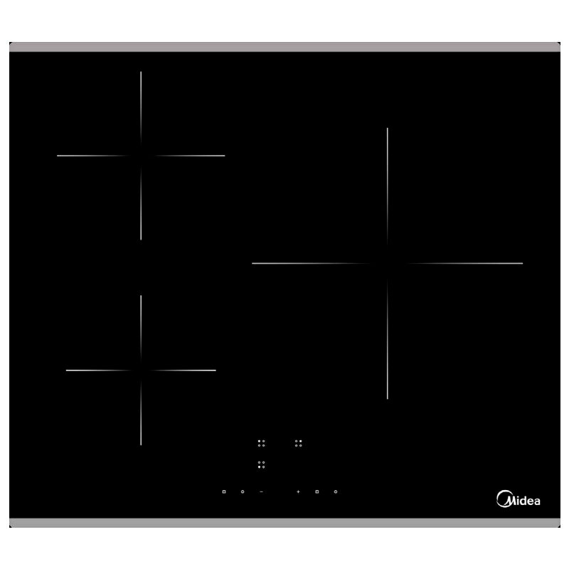 Placa de inducción 60 cm Midea MC-IT7218B3-A – Zona 32 cm, 7.400 W, Control táctil