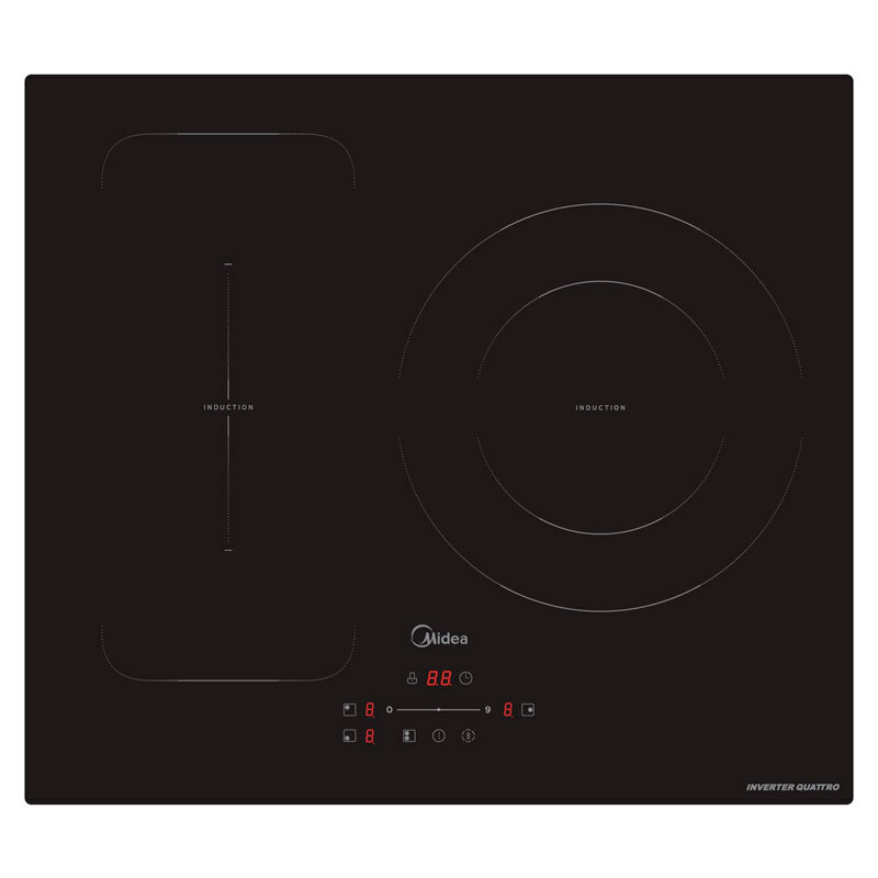 Placa de inducción Midea MIH740T279K0 – 60 cm, Zona Flex, 7400 W
