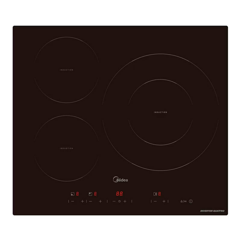 Placa de inducción Midea MIH740T467K0 – 3 zonas, inductor 32 cm, 7,4 kW Booster