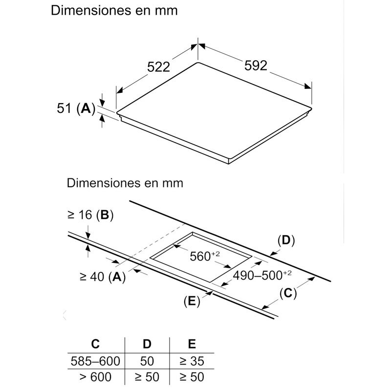 Placa de inducción Siemens EH631HEB1E – 4 zonas, PowerBoost, Home Connect
