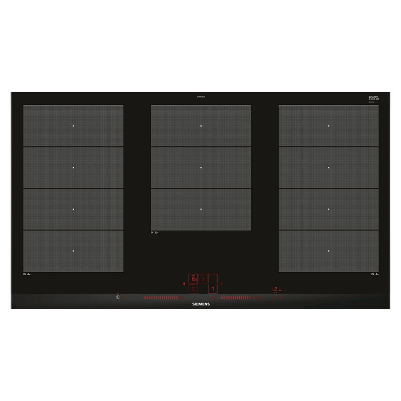 Placa de inducción Siemens EX975LXC1E – 90 cm, FlexInducción 5 zonas, PowerBoost