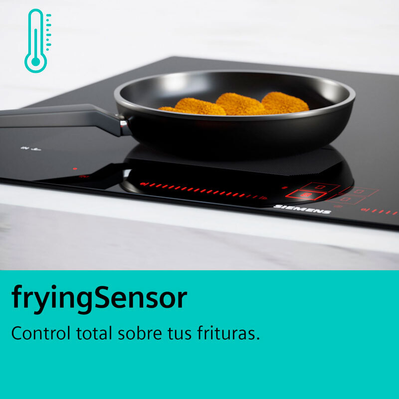 Placa de inducción Siemens EX975LXC1E – 90 cm, FlexInducción 5 zonas, PowerBoost