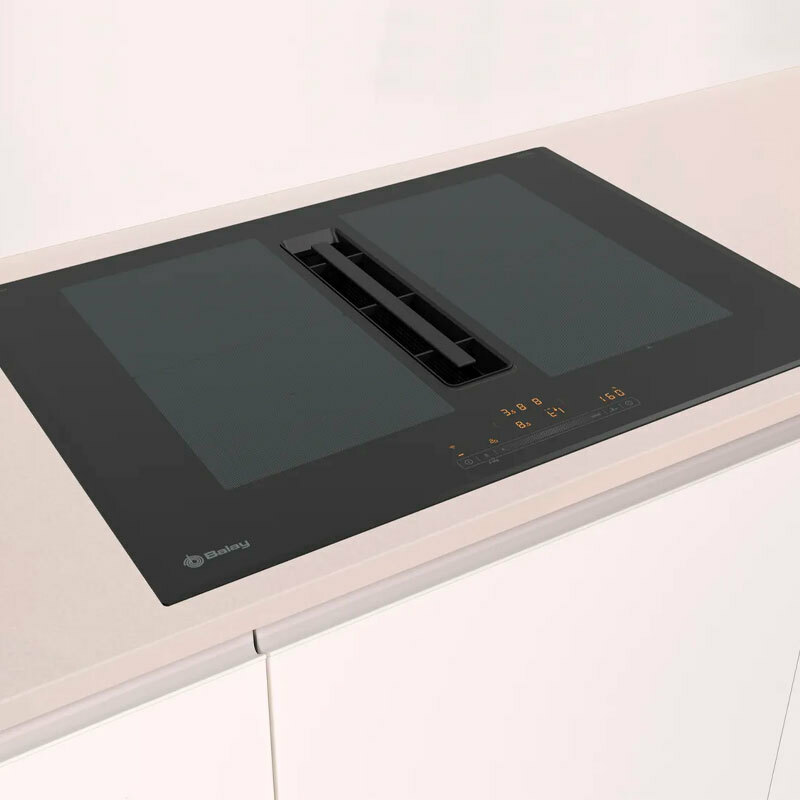 Placa de inducción Balay 3EBC976LH – Extractor integrado, Zona Flex, Conectividad