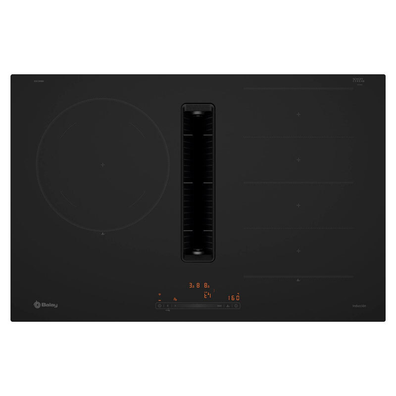 Placa de inducción Balay 3EBC989MH – 80 cm, Extractor integrado, Home Connect
