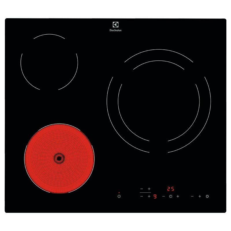 Placa vitrocerámica Electrolux LR633CK – 60 cm, 5700 W, Touch Slider