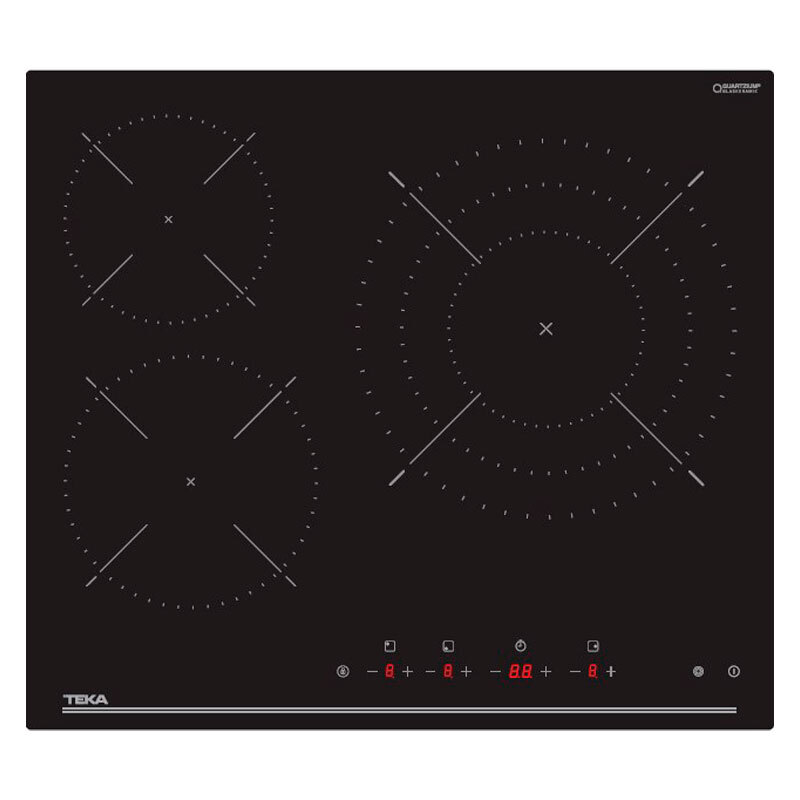 Vitrocerámica Teka TBC 63120 TTC BK – 3 zonas High Light, 60 cm, control Touch Slider