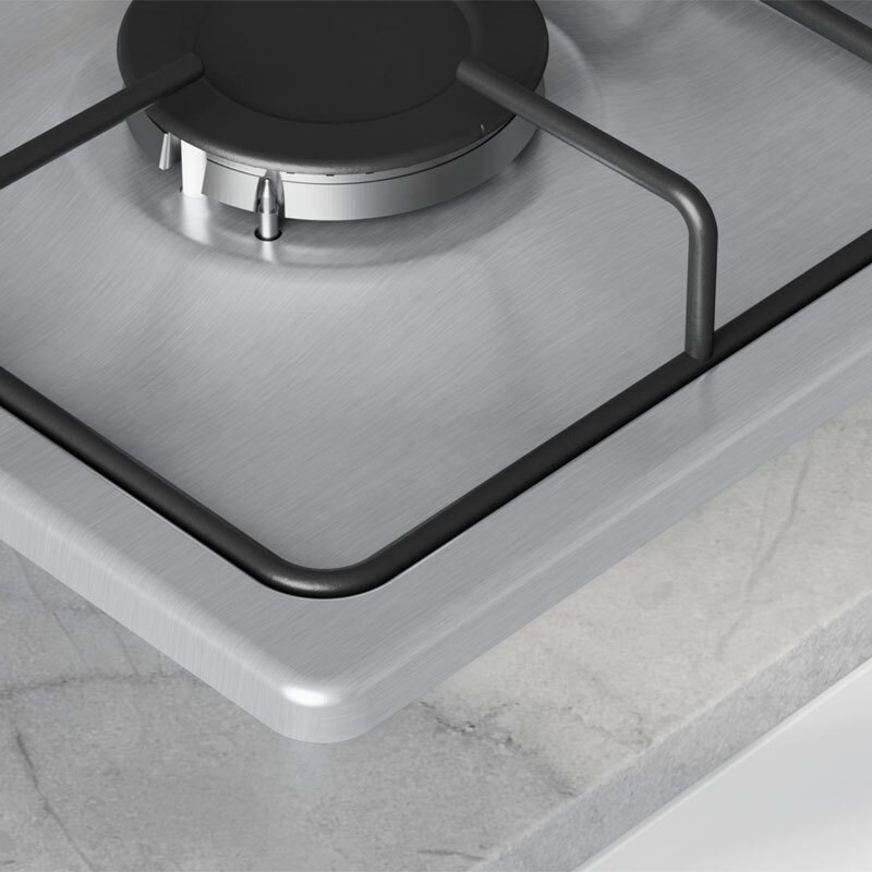 Placa de gas Balay 3ETX464BB – Acero inoxidable, 4 fuegos, GasStop