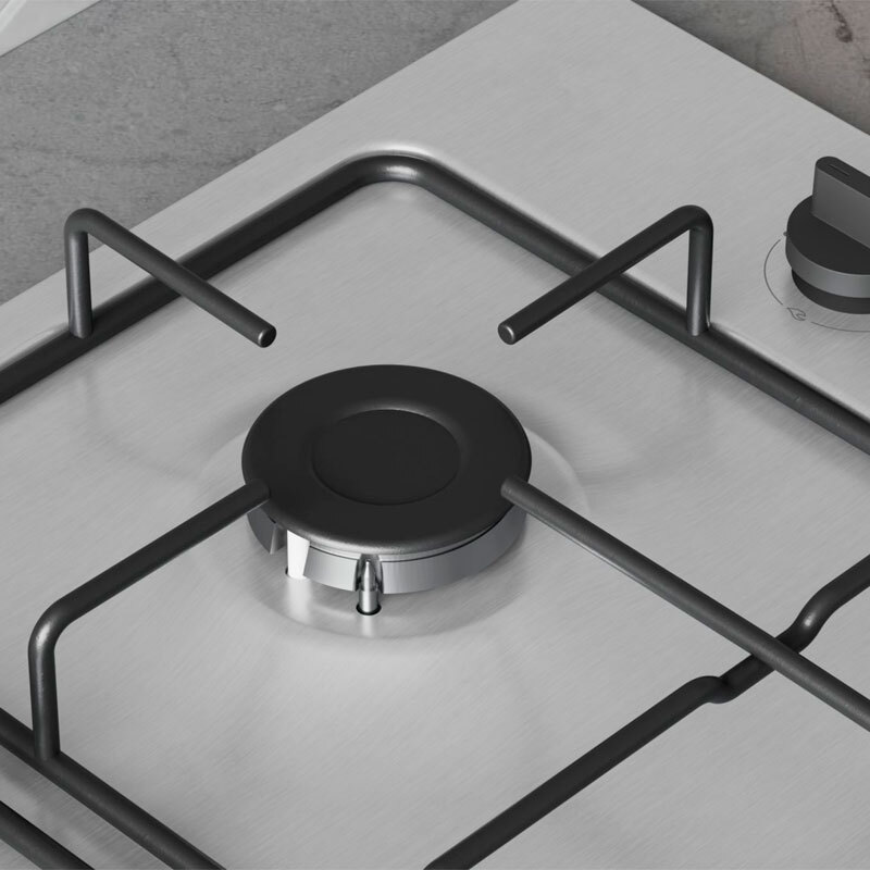 Placa de gas Balay 3ETX464BB – Acero inoxidable, 4 fuegos, GasStop