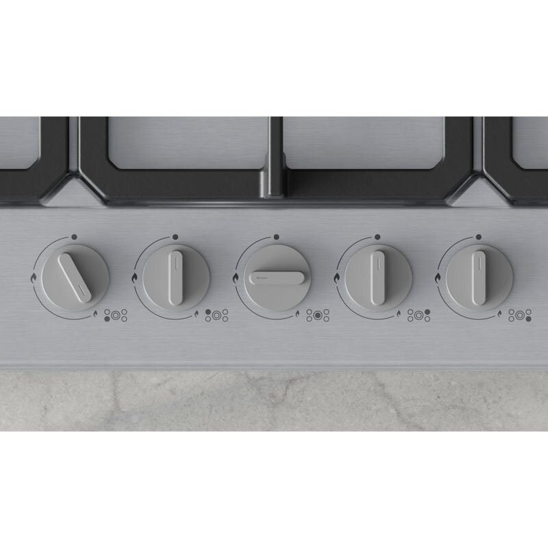 Placa de gas Balay 3ETX576CB – 75 cm, 5 quemadores, Quemador Wok doble llama