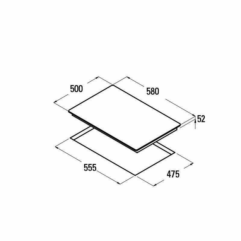 Encimera de gas Cata GI6031X – Inox, 4 quemadores, triple corona 3,5 kW