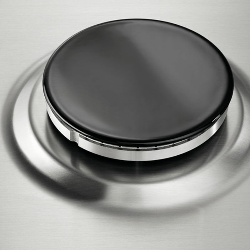 Placa de gas Electrolux EGH6333BOX – 60 cm, 3 quemadores (Wok+ultrarrápido), Acero inox antihuellas