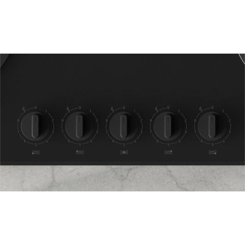 Placa de gas Balay 3ETG676RB – Cristal templado negro, 5 zonas (Wok), Seguridad GasStop