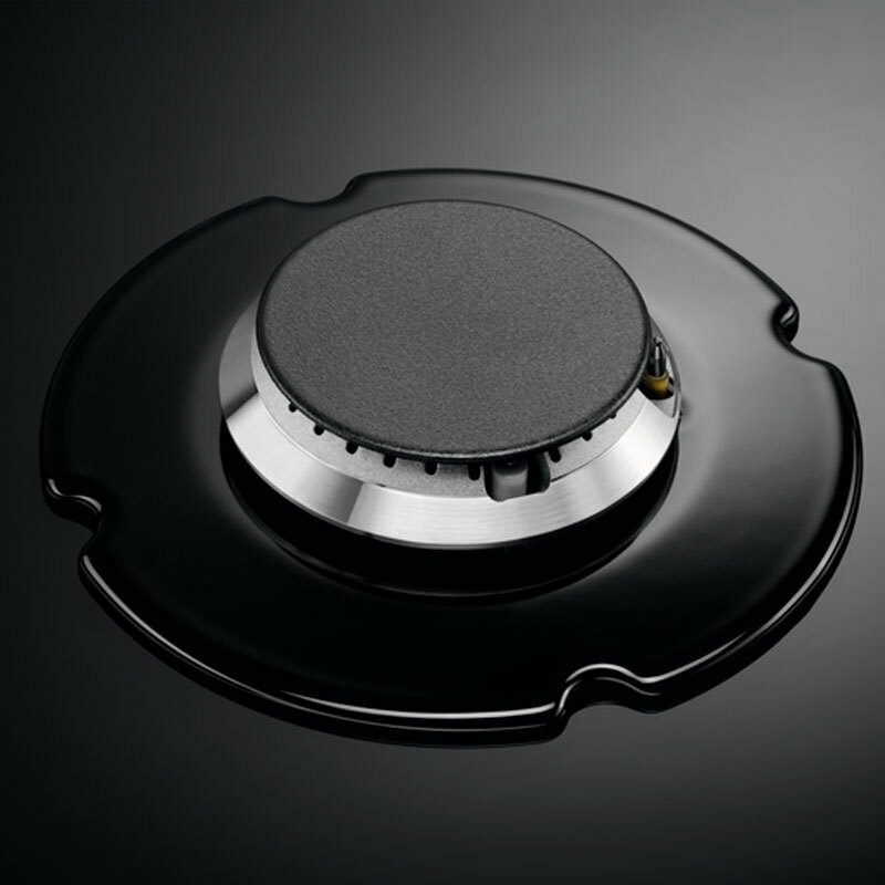 Placa de gas 60 cm Electrolux EGG64272K – Cristal negro, 4 quemadores SpeedBurner, mandos frontales 1-9