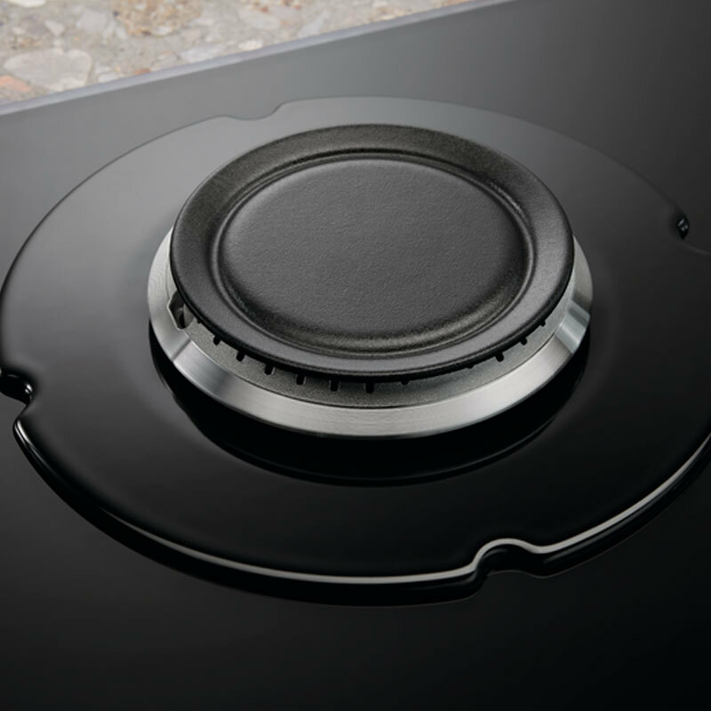 Placa de gas 60 cm Electrolux EGG64272K – Cristal negro, 4 quemadores SpeedBurner, mandos frontales 1-9