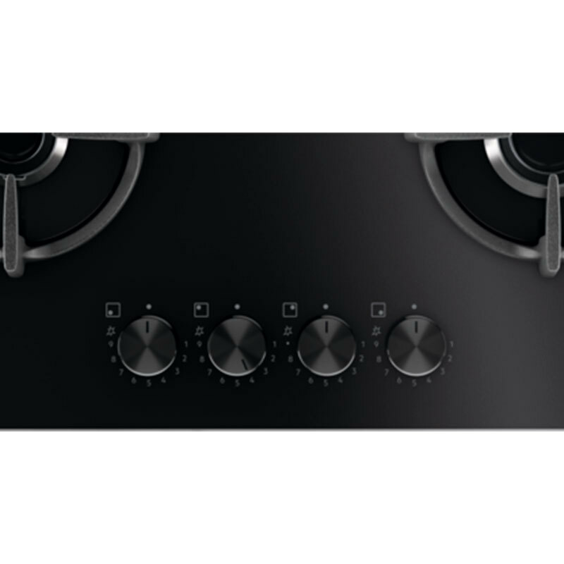 Placa de gas 60 cm Electrolux EGG64272K – Cristal negro, 4 quemadores SpeedBurner, mandos frontales 1-9
