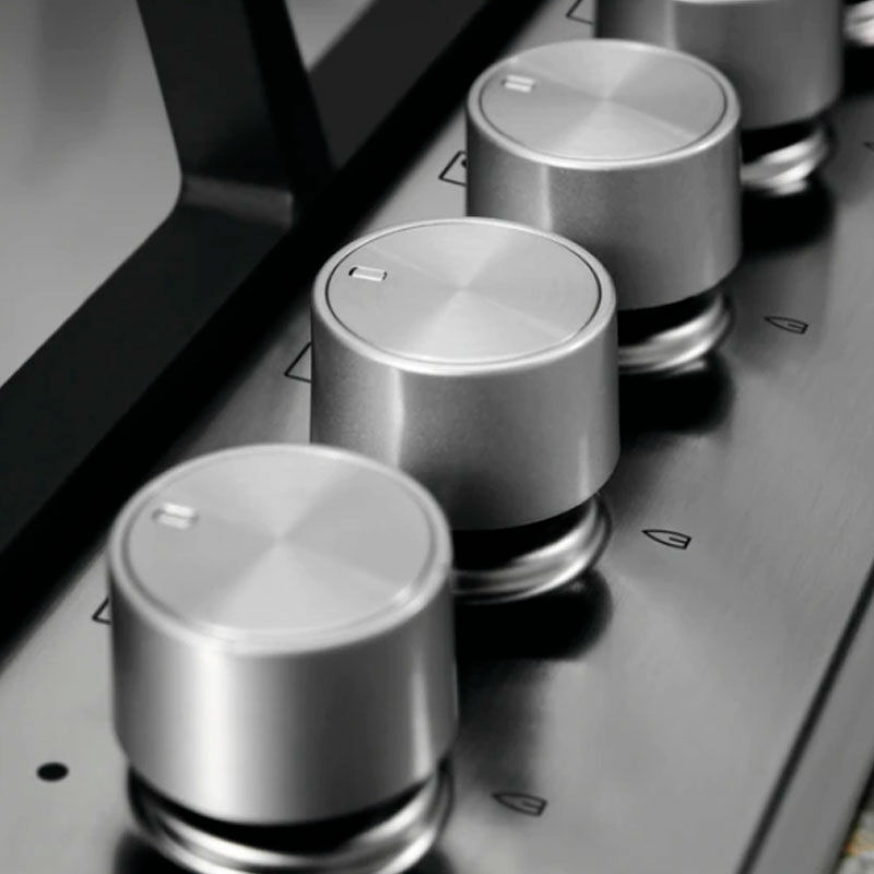 Encimera gas Electrolux KGS7536SX – 5 quemadores, Wok alta potencia, Acero inox antihuellas