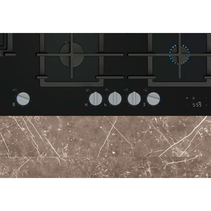 Placa de gas Siemens ER9A6SH40 – 90 cm, 5 quemadores, Wok alta potencia