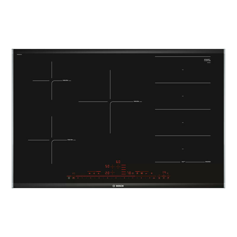 Placa de inducción Bosch PXV875DV1E – FlexInducción, 5 zonas, Conectividad