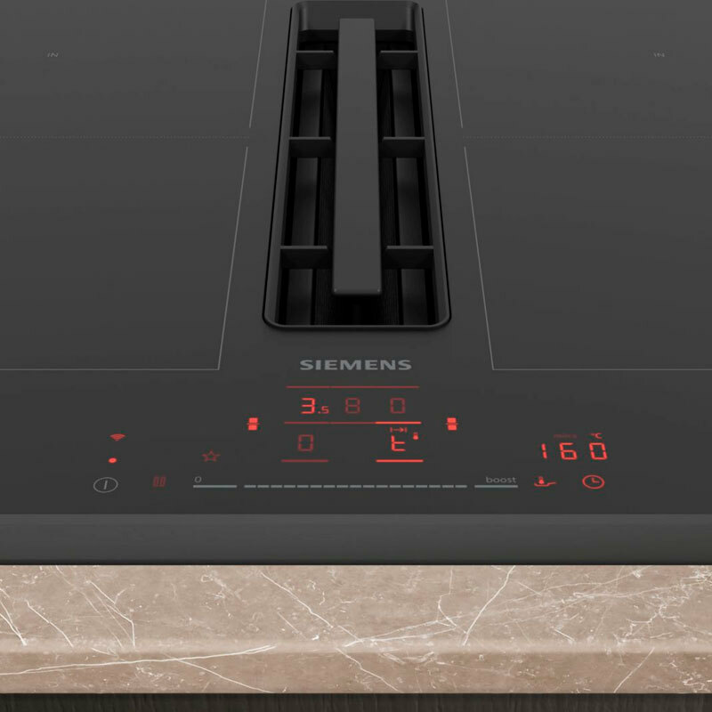 Placa de inducción Siemens ED631HQ26E – Extractor integrado, Zona combi, Home Connect